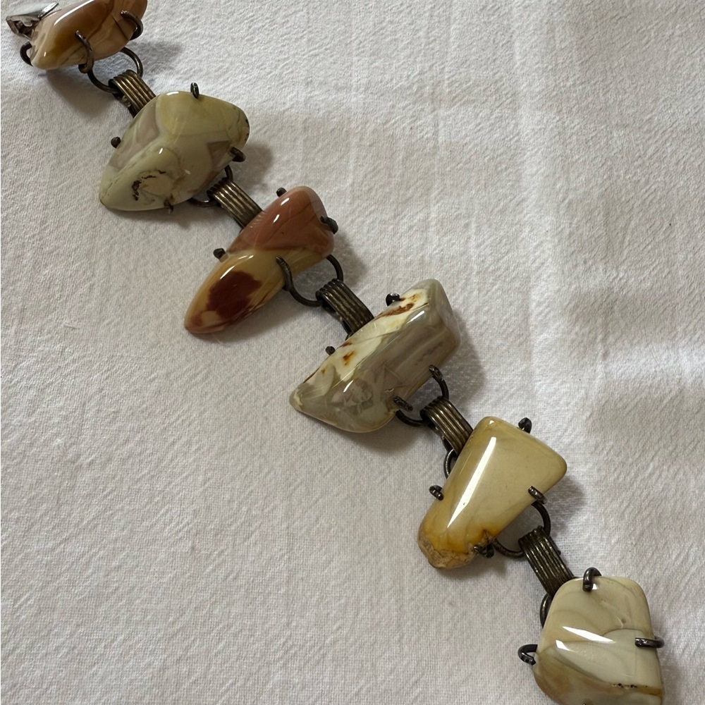 Nevada Jasper Stone Sterling Bracelet in Gift Box or Bag